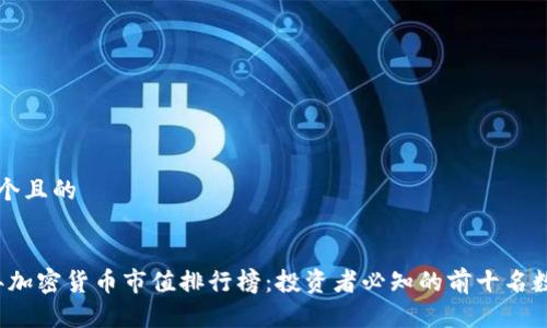 思考一个且的

:
2022年加密货币市值排行榜：投资者必知的前十名数字资产